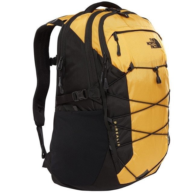 north face backpack black and yellow