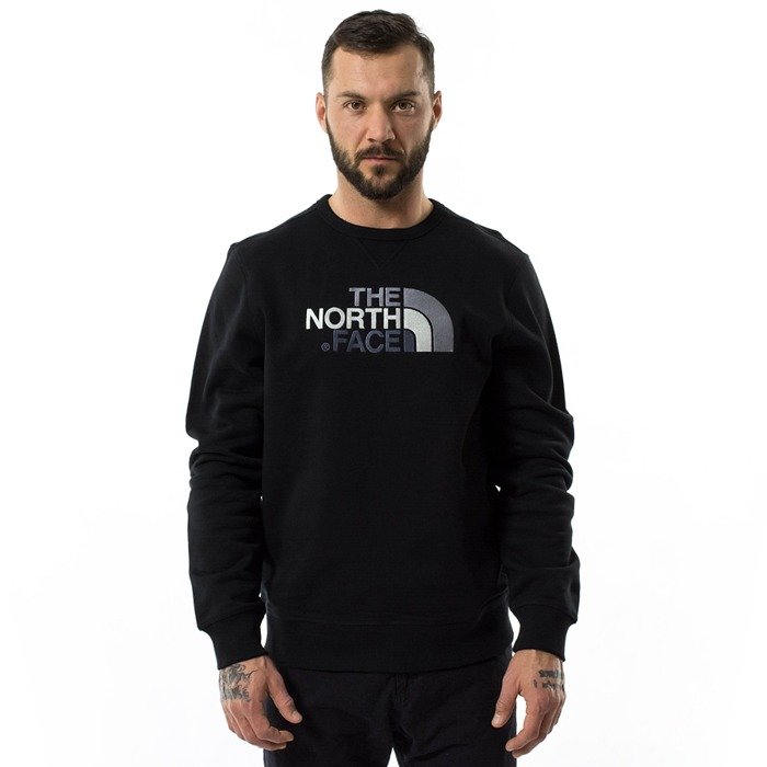 The North Face sweatshirt crewneck Drew Peak Crew black (NF0A2ZWRJK3)