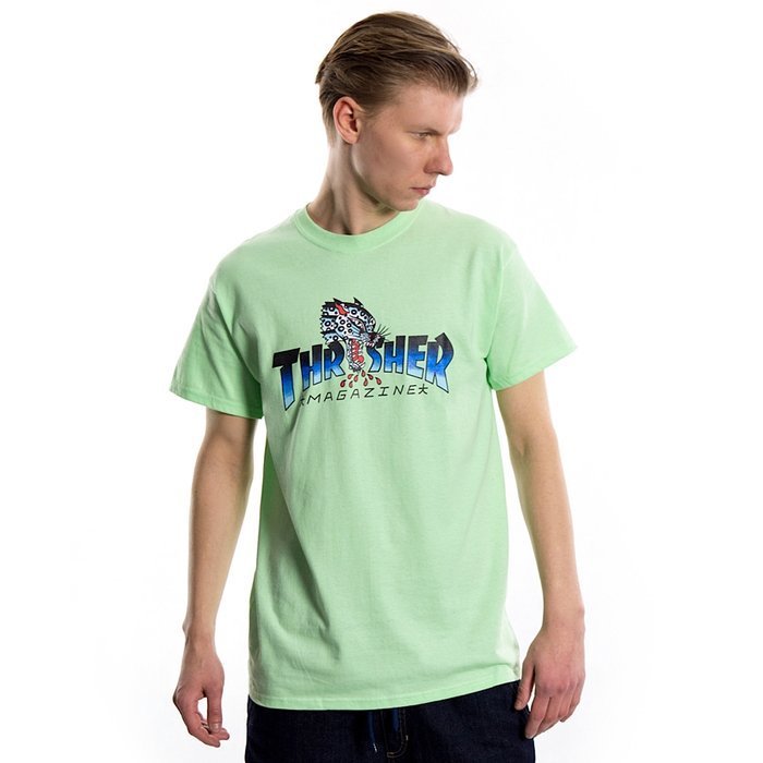 Thrasher Magazine t-shirt Leopard Mag mint