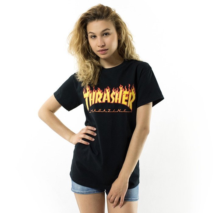 Thrasher Magazine t-shirt WMNS Flame Logo black