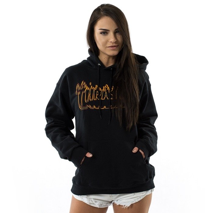 Thrasher sweatshirt hoody Richter black