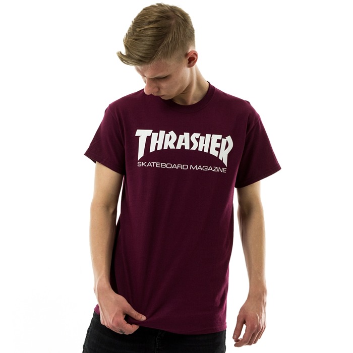 Thrasher t-shirt SkateMag maroon Maroon | CLOTHES & ACCESORIES \ T ...