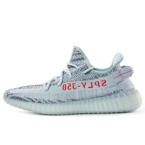 Adidas Originals Yeezy Boost 350 V2 blue tint / grey heather / hire red ...