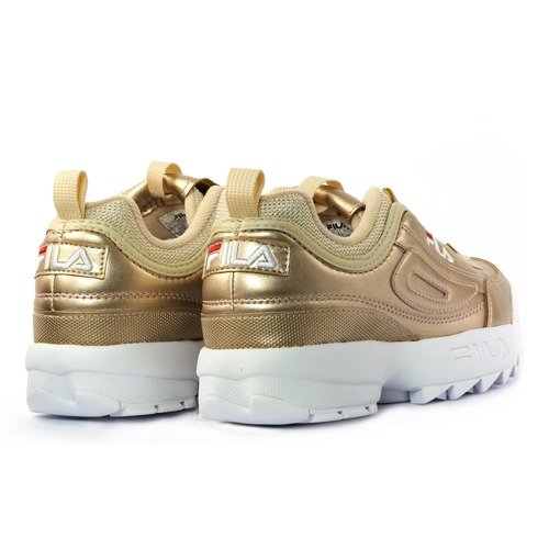 fila disruptor low gold