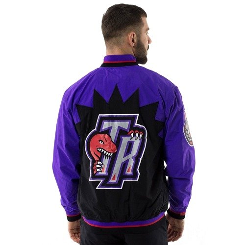 Mitchell and Ness NBA Authentic Warm Up Jacket Toronto Raptors black ...