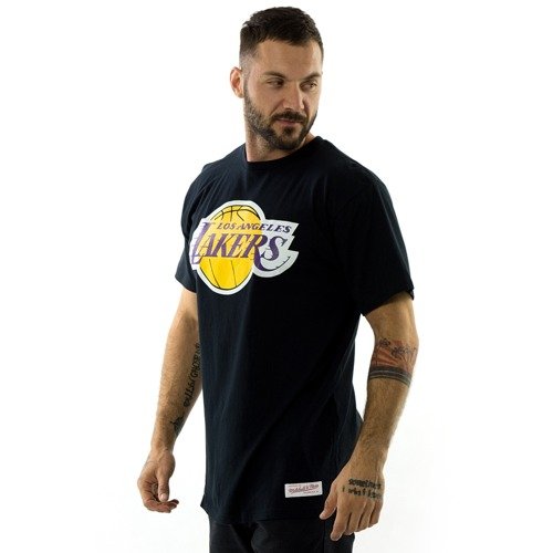 Mitchell and Ness t-shirt Team Logo Los Angeles Lakers black | CLOTHES ...