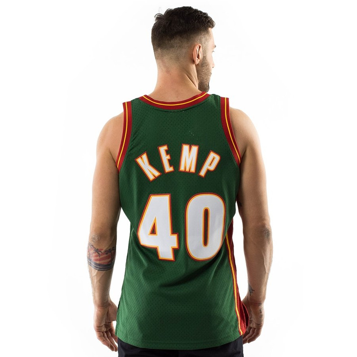 Koszulka męska Mitchell and Ness swingman jersey Seatlle SuperSonics Shawn Kemp 1995-96 green / red