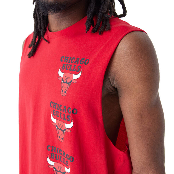 New Era tank top NBA Red Sleeveless NBA Chicago Bulls red