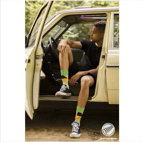 Skarpety Many Mornings socks Abstract Squares multicolor