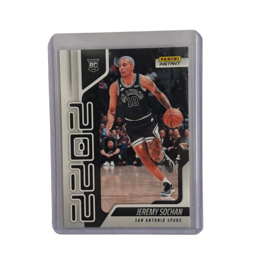 Jeremy Sochan Panini card + toploader NBA Instant Rookie Card 2022/2023 San Anonio Spurs
