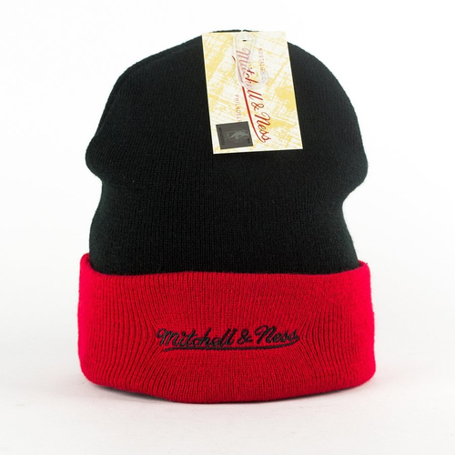 Czapka zimowa Mitchell and Ness Arched Cuff Knit Miami Heat black / red
