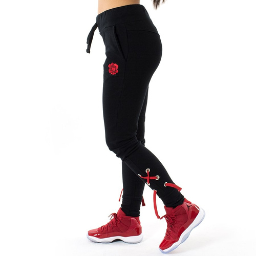 Spodnie dresowe damskie Jungmob Rose String black