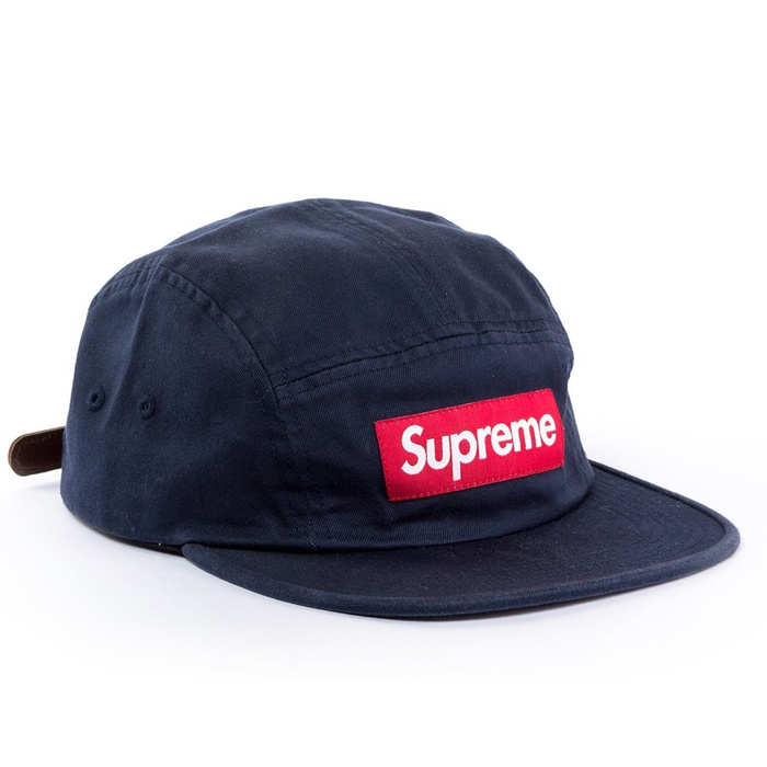 Czapka z daszkiem Supreme 5-panel Washed Chino Twill Camp Cap navy