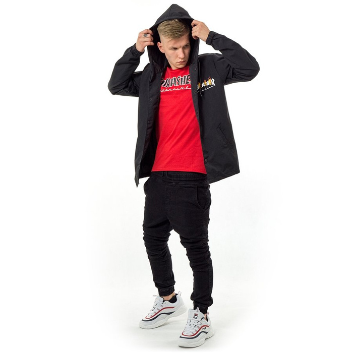 Kurtka męska Thrasher jacket Flame Mag black N
