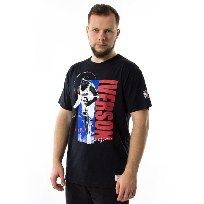 Koszulka męska Mitchell and Ness t-shirt All Star Photo Real Traditional Tee Allen Iverson black