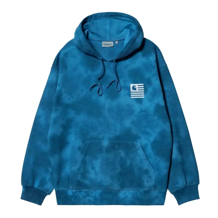 Carhartt WIP sweatshirt Hooded Chromo Sweat white / amalfi chromo