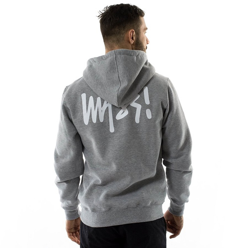 Mass Denim sweatshirt hoody Half Zip Signature Anniversary light heather grey