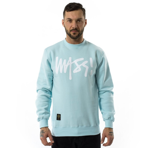 Bluza męska Mass Denim crewneck Signature Anniversary light blue