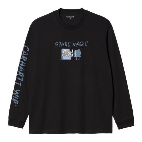 Carhartt WIP longsleeve Static Magic black