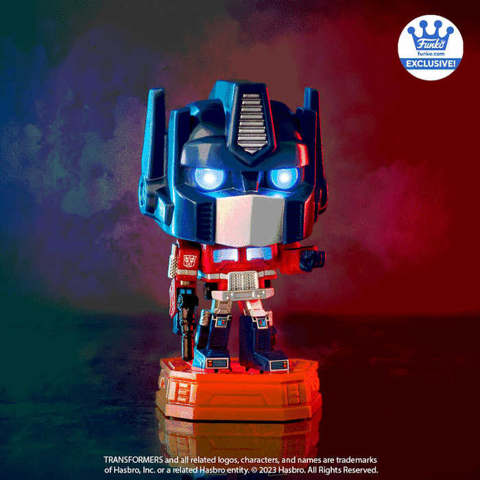 Funko Pop figurka kolekcjonerska Transfomers Lights nad Sounds Optimus Prime (exclusive)