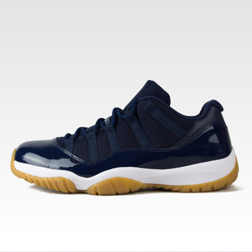 Buty do koszykówki Nike Air Jordan XI Retro Low midnight navy / / white - gum light brown (528895-405) TM