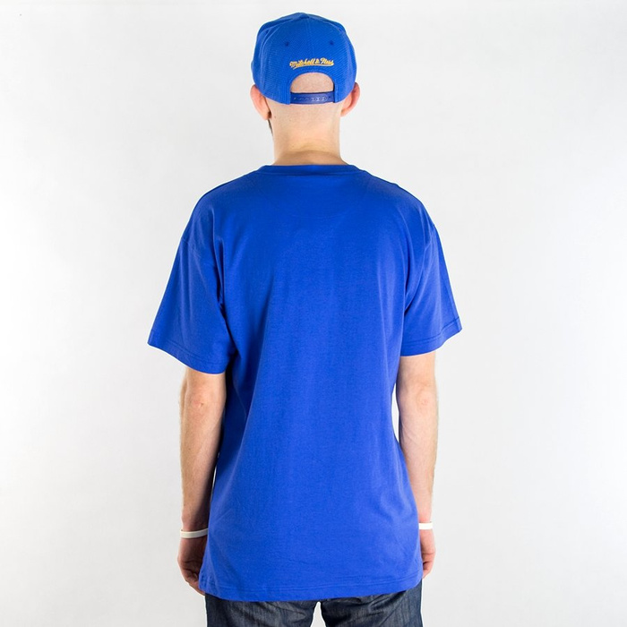 Koszulka Mitchell and Ness t-shirt Black and White Logo Traditional Golden State Warriors royal