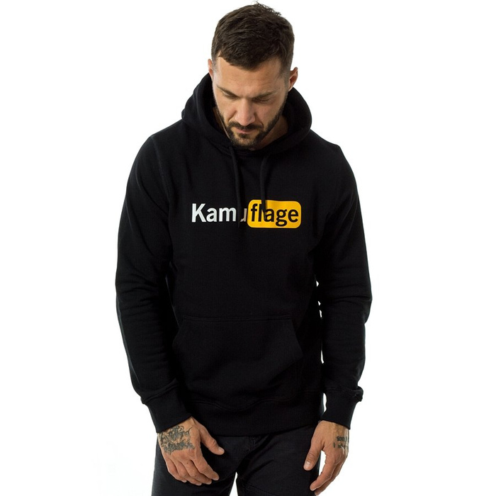 Bluza męska z kapturem Kamuflage* hoody Naughty black