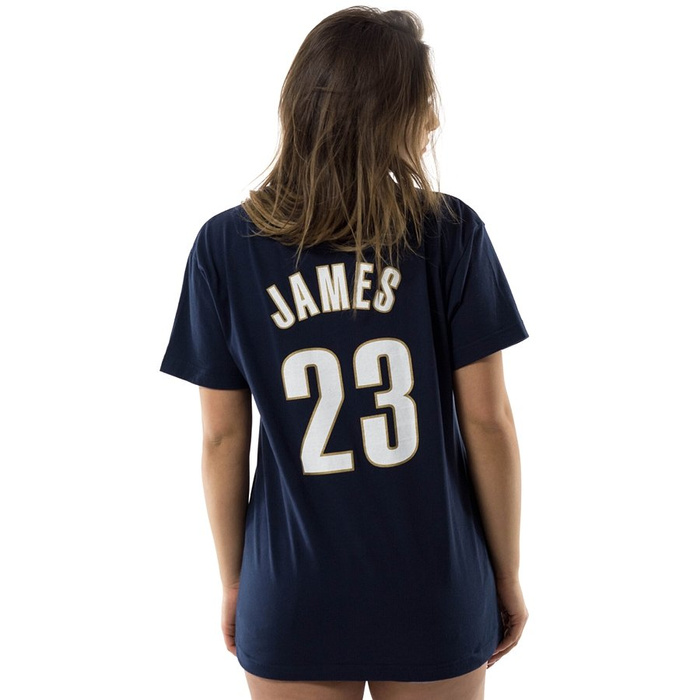 Koszulka damska Mitchell and Ness t-shirt LeBron #23 Name & Number Cleveland Cavaliers navy