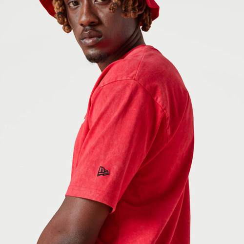 New Era t-shirt NBA Washed Team Logo Chicago Bulls red