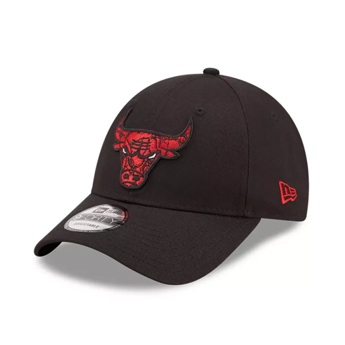 New Era strapback 9FORTY Marble Infill NBA Chicago Bulls black