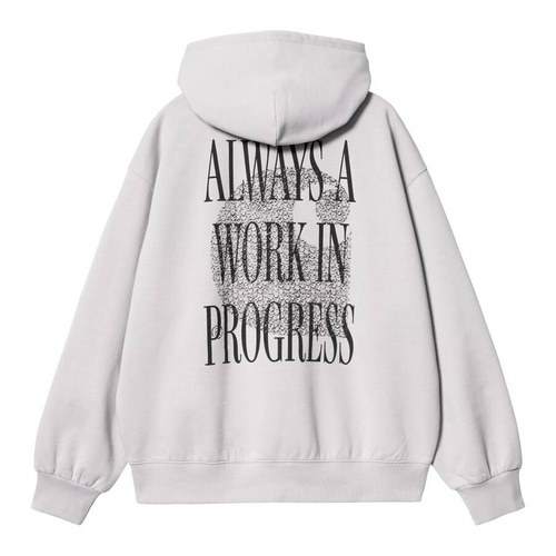 Carhartt WIP sweatshirt Hooded Always a WIP sonic silver - stone washed