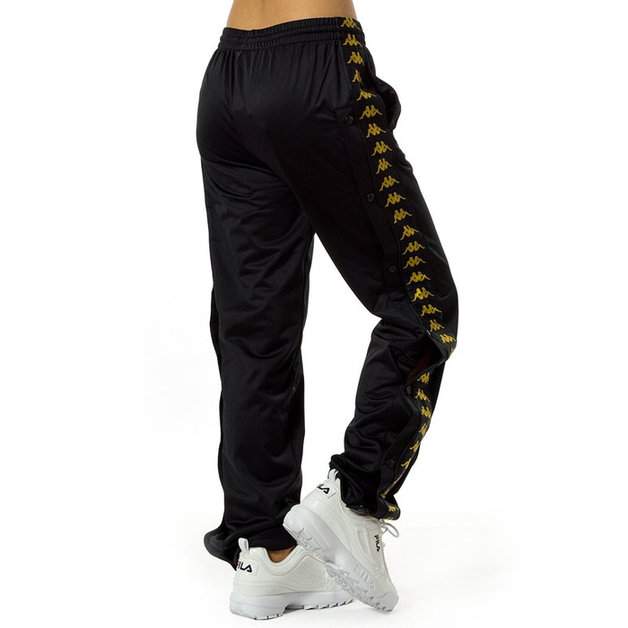 Kappa pants WMNS Authentic Banda Astroia Snaps black / gold