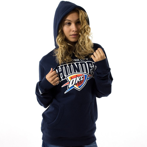 Bluza damska Mitchell and Ness hoody WMNS Team Arch Oklahoma City Thunder navy
