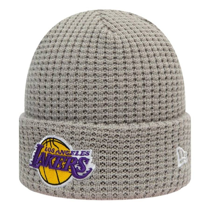 Czapka zimowa New Era beanie NBA Team Waffle Cuff Los Angeles Lakers grey