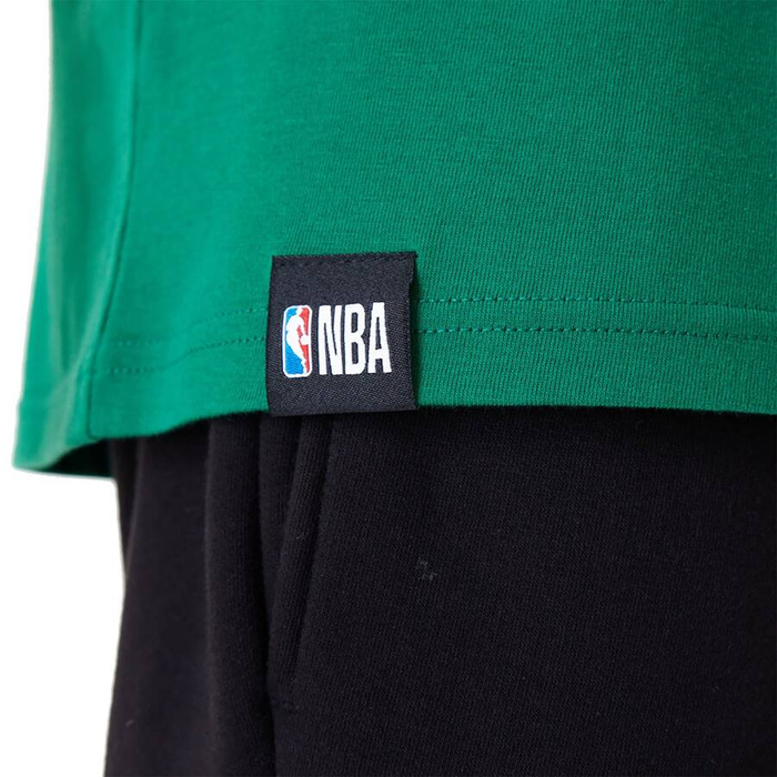 New Era koszulka męska NBA Large Wordmark Boston Celtics Oversized T-Shirt green