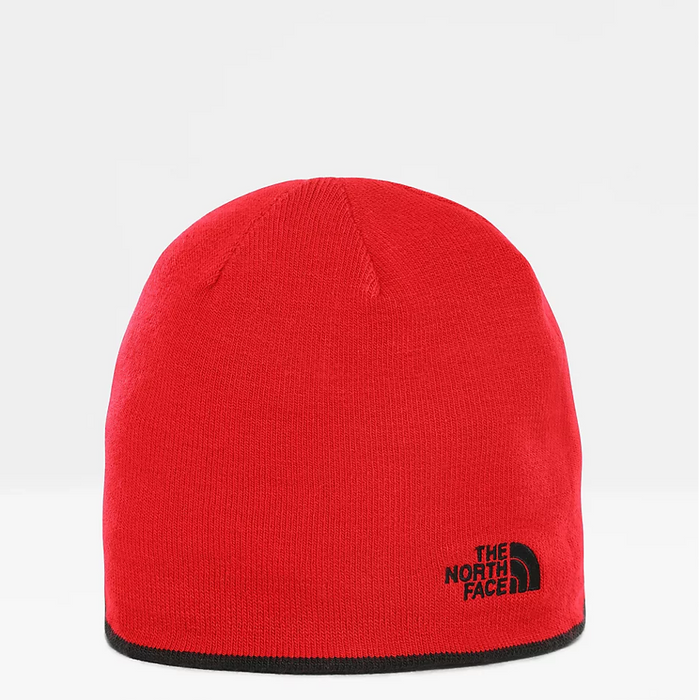 Dwustronna czapka zimowa The North Face Reversible TNF Banner beanie red / black (T0AKNDHX9)