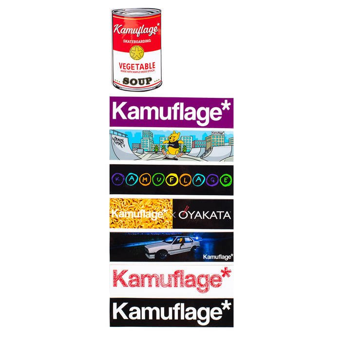 Kamuflage* X OYAKATA Sticker Pack (8pcs.)