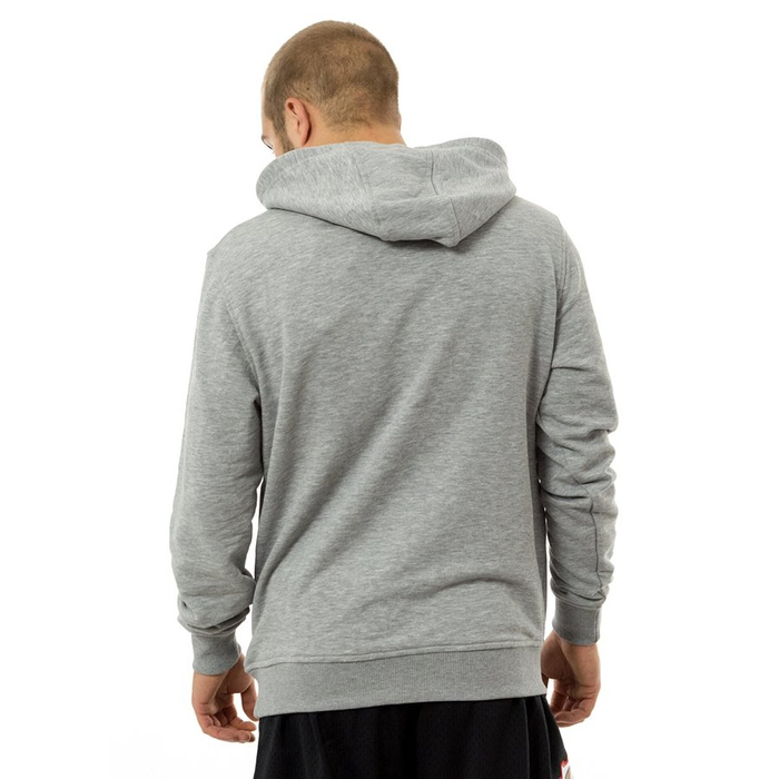 New Era bluza męska z kapturem NBA Team Logo Houston Rockets grey heather