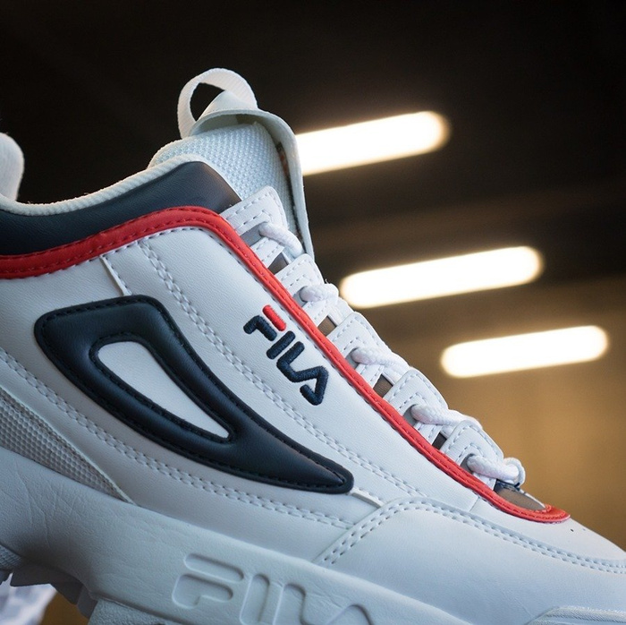 Buty męskie Fila Disruptor CB Low white / fila navy / fila red (1010575.01M)