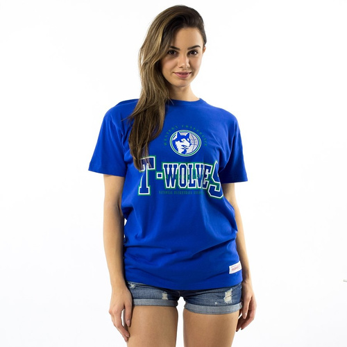 Koszulka damska Mitchell and Ness t-shirt Technical Foul Traditional Tee Minnesota Timberwolves royal