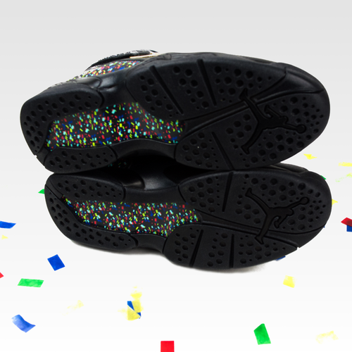 Nike Air Jordan VIII Retro Confetti black / metallic gold - anthracite (832821-004)