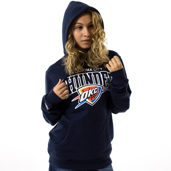 Bluza damska Mitchell and Ness hoody WMNS Team Arch Oklahoma City Thunder navy