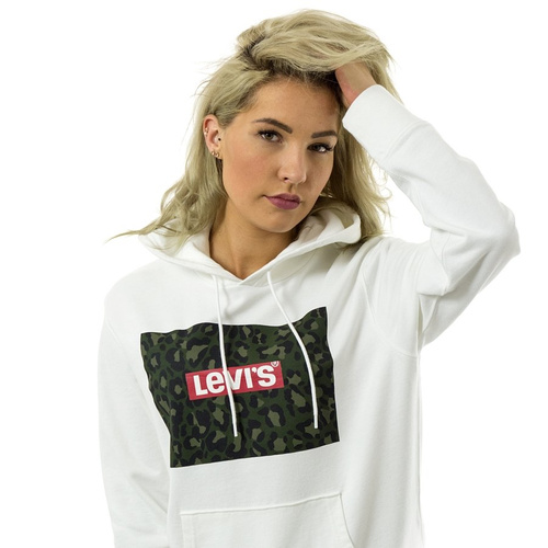 Levi's® Skateboarding sweatshirt hoody WMNS Graphic PO Hoodie B SSNL Boxtab white (19491-0081)