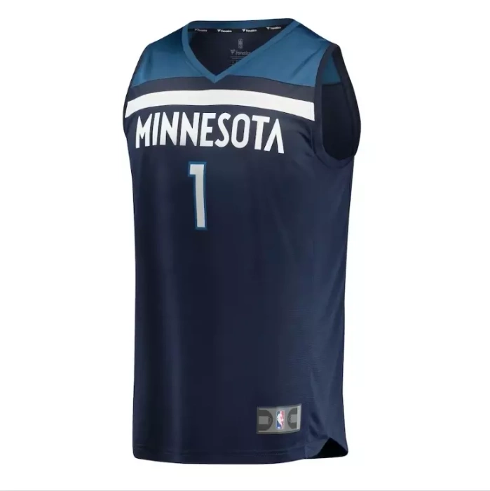 Fanatics koszulka koszykarska Replica Jersey NBA Icon Edition Minnesota Timberwolves Anthony Edwards navy (kolekcja młodzieżowa) 