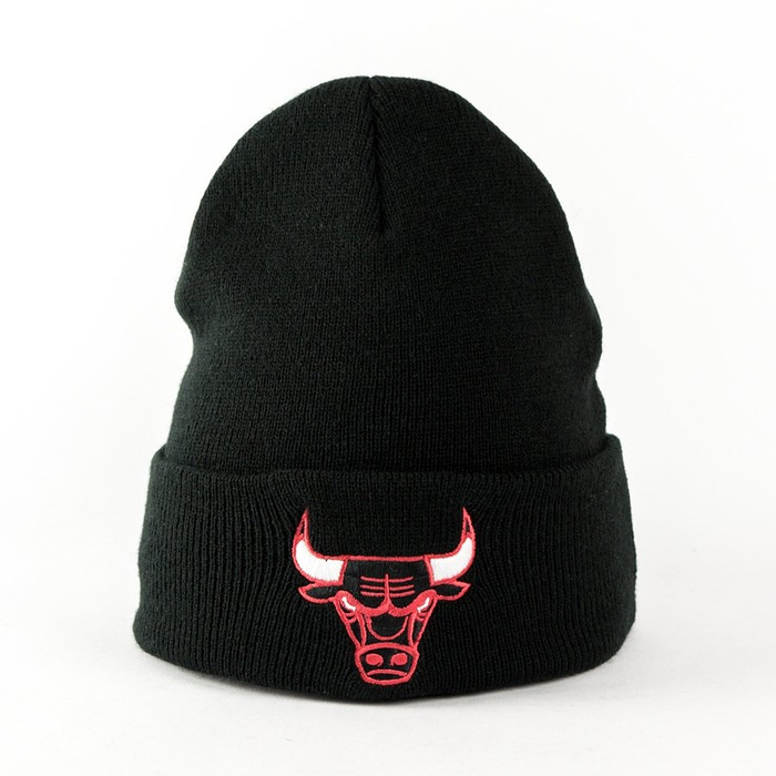 Czapka zimowa Mitchell and Ness Logo Cuff Knit Chicago Bulls black