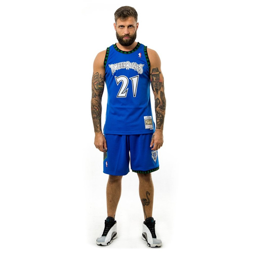 Mitchell and Ness Swingman Jersey 2.0 HWC Minnesota Timberwolves Kevin Garnett 2003-04 blue