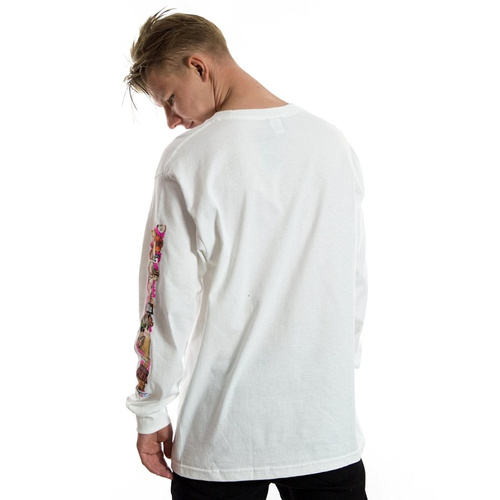Koszulka męska z długim rękawem HUF longsleeve Desire white 