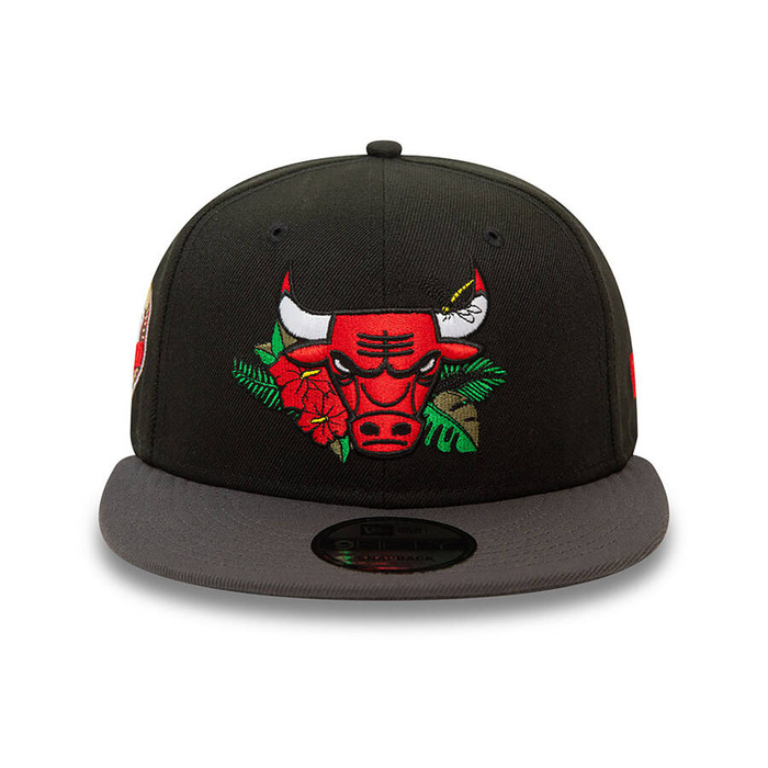 New Era snapback 9FIFTY NBA Floral Chicago Bulls black