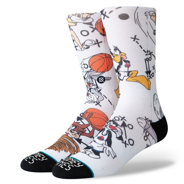 Stance socks Basketball Space Jam Tunes white