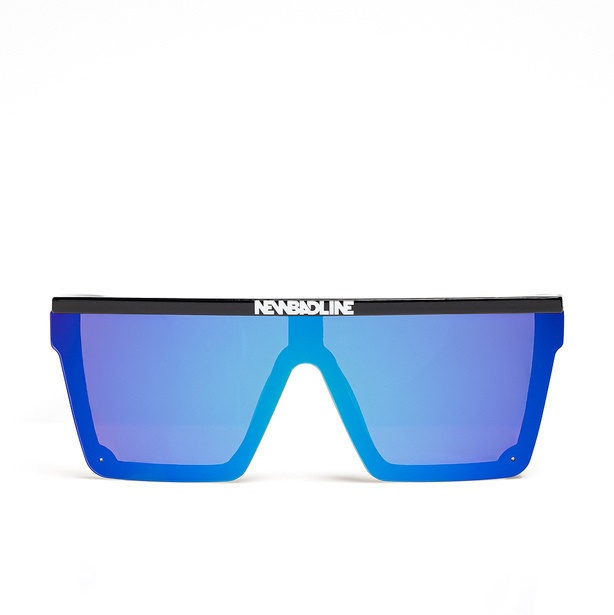 NewBadLine sunglasses One Glass black flash - green mirror 01-77